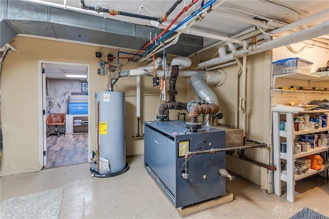 1500 Ridgeway Rd, Oakwood, OH 45419 - utilities with water heater and a heating unit