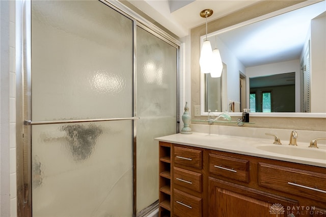 1211 Runnymede Rd, Oakwood, OH 45419 - full bathroom featuring vanity and a stall shower