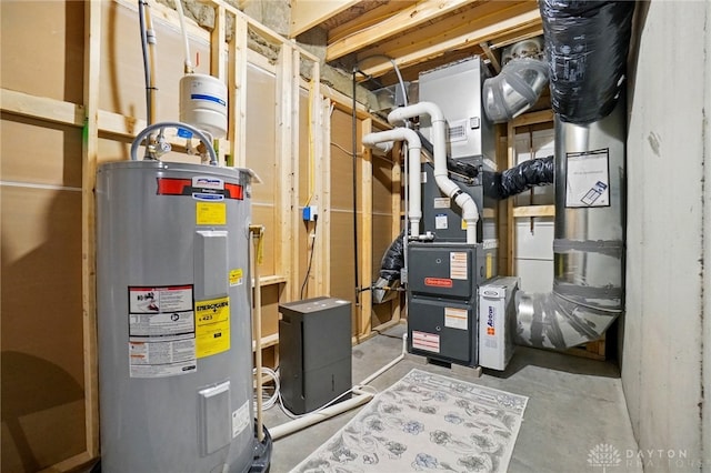 2550 Bellevue Dr, Batavia, OH 45103 - utility room featuring electric water heater