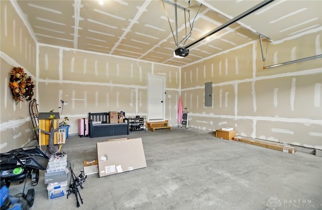 2550 Bellevue Dr, Batavia, OH 45103 - garage with a garage door opener and electric panel