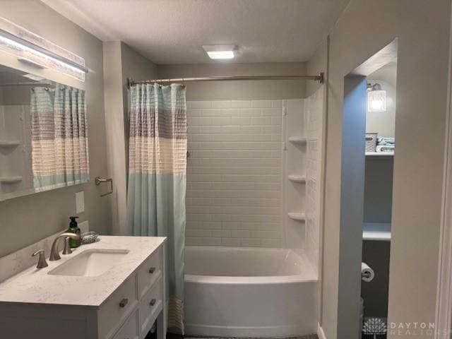 224 S Wolf Creek St, Brookville, OH 45309 - bathroom featuring vanity and shower / bath combination with curtain