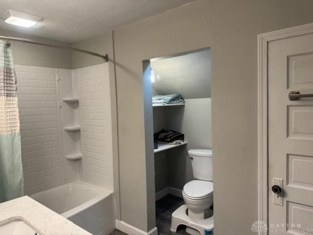 224 S Wolf Creek St, Brookville, OH 45309 - full bathroom featuring toilet and shower / bath combination with curtain