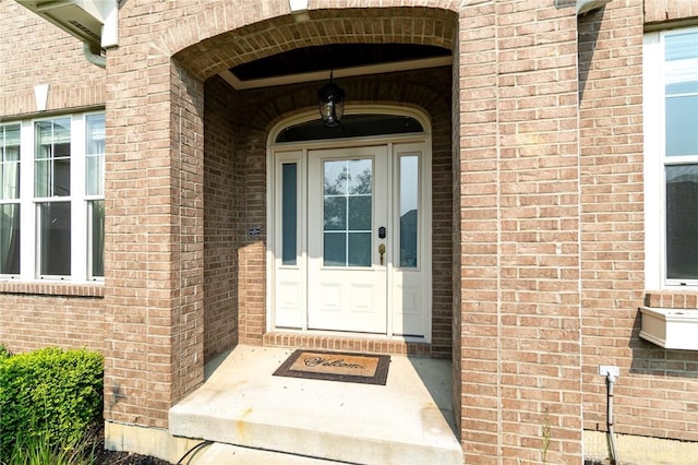 5411 Whispering Brook Ct, Liberty Twp, OH 45011 - doorway to property featuring brick siding