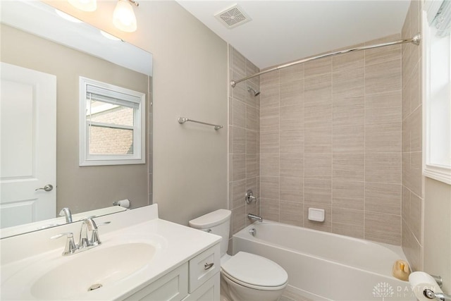 5411 Whispering Brook Ct, Liberty Twp, OH 45011 - full bathroom featuring vanity, toilet, and bathtub / shower combination