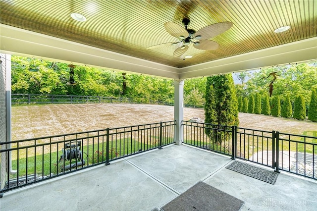 5411 Whispering Brook Ct, Liberty Twp, OH 45011 - view of patio featuring ceiling fan