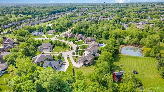 5411 Whispering Brook Ct, Liberty Twp, OH 45011 - aerial view of residential area featuring a nearby body of water