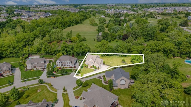 5411 Whispering Brook Ct, Liberty Twp, OH 45011 - aerial view of residential area with property boundaries highlighted