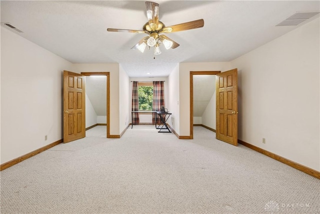 4384 New Market Banta Rd, Lewisburg, OH 45338 - spare room with light carpet, ceiling fan, and baseboards