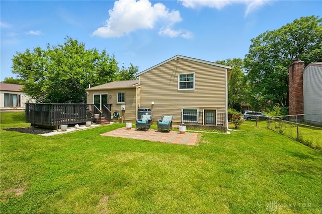 9675 Pellston Way, Miamisburg, OH 45342 - back of property with a patio and a wooden deck