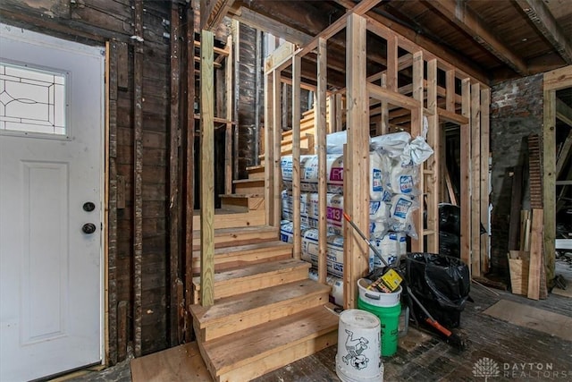 150 S Mcgee St, Dayton, OH 45403 - basement with stairway