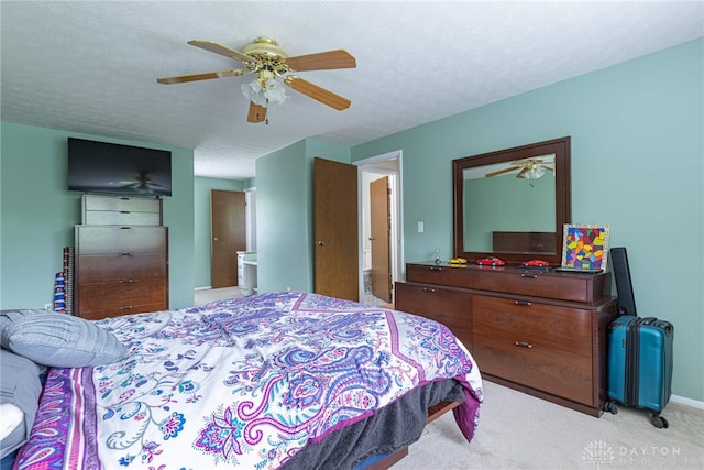 2547 Ryan Ct, Beavercreek, OH 45434 - bedroom with carpet, ceiling fan, and baseboards