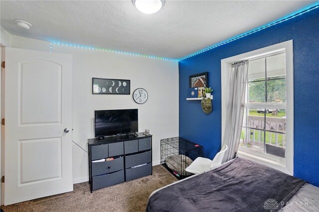 2755 S Blvd, Dayton, OH 45419 - bedroom featuring carpet floors and a textured ceiling