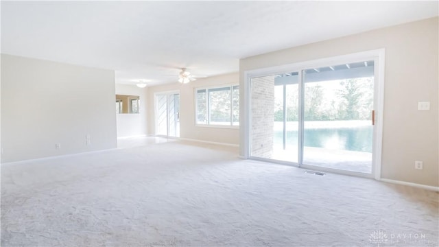 1918 Washington Dr S, Washington Twp, OH 45458 - carpeted empty room with baseboards and a ceiling fan