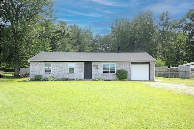 6959 Edenton Pleasant Plain Rd, Wayne Twp, OH 45162 - view of front of home featuring a garage, dirt driveway, and brick siding