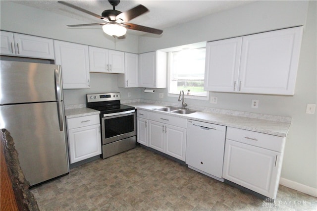 6959 Edenton Pleasant Plain Rd, Wayne Twp, OH 45162 - kitchen with stainless steel appliances, a sink, and white cabinetry