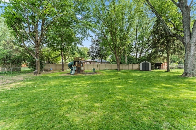 340 Marsha Jeanne Way, Dayton, OH 45458 - view of yard featuring a playground