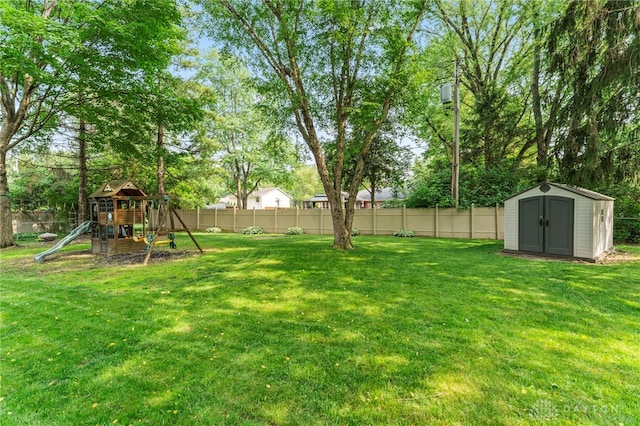 340 Marsha Jeanne Way, Dayton, OH 45458 - view of yard featuring a playground