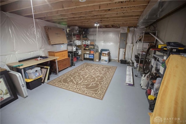 4560 James Madison Trl, Kettering, OH 45440 - unfinished basement with electric panel