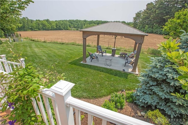 4560 James Madison Trl, Kettering, OH 45440 - view of yard with a gazebo and a patio