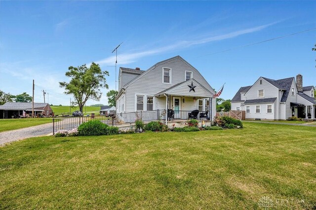 4975 Hamilton Eaton Rd, Hamilton, OH 45013 - colonial inspired home with covered porch and a chimney