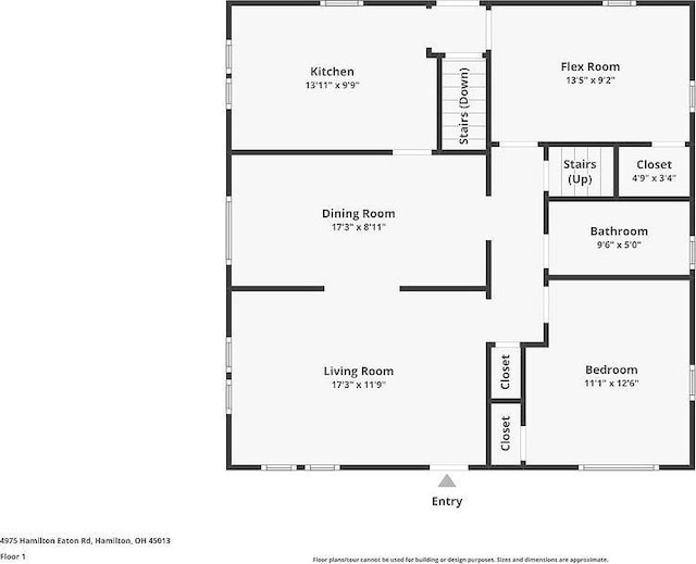 4975 Hamilton Eaton Rd, Hamilton, OH 45013 - floor plan / room layout