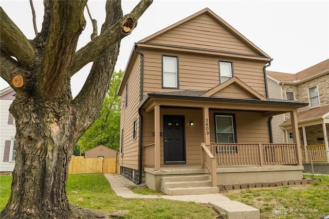 3409 E 5th St, Dayton, OH 45403 - view of front of property featuring covered porch
