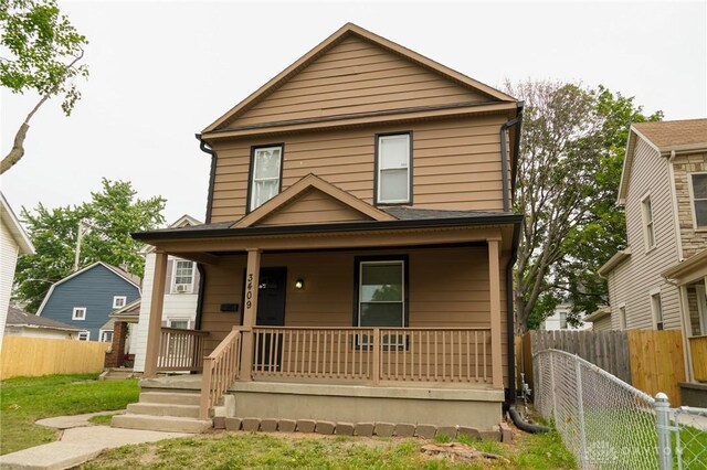 3409 E 5th St, Dayton, OH 45403 - american foursquare style home with a porch