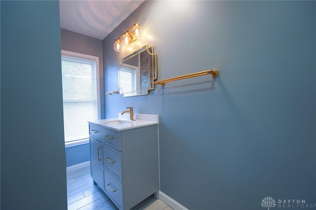3409 E 5th St, Dayton, OH 45403 - bathroom featuring vanity and baseboards