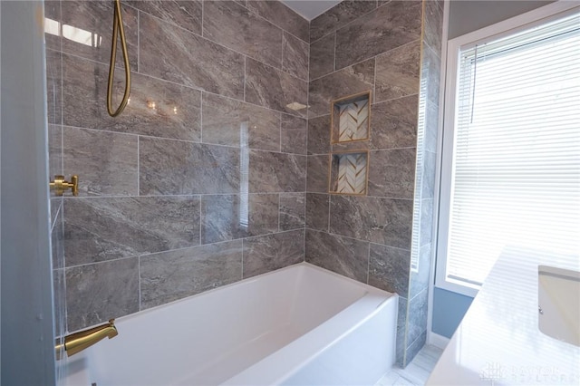3409 E 5th St, Dayton, OH 45403 - bathroom featuring plenty of natural light and shower / tub combination