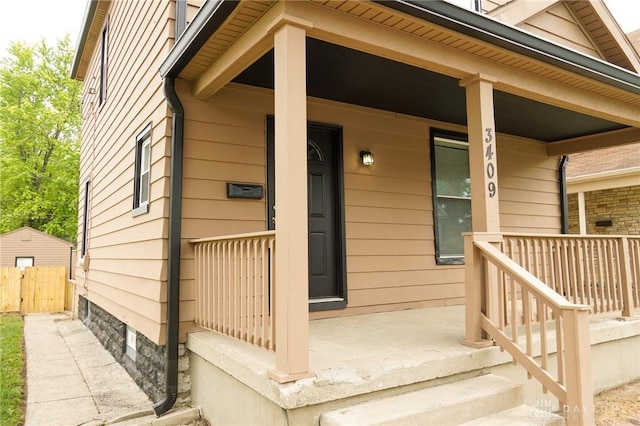 3409 E 5th St, Dayton, OH 45403 - doorway to property with covered porch