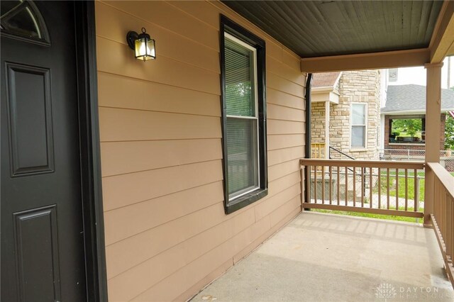 3409 E 5th St, Dayton, OH 45403 - view of covered porch