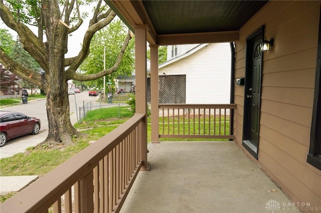 3409 E 5th St, Dayton, OH 45403 - view of covered porch