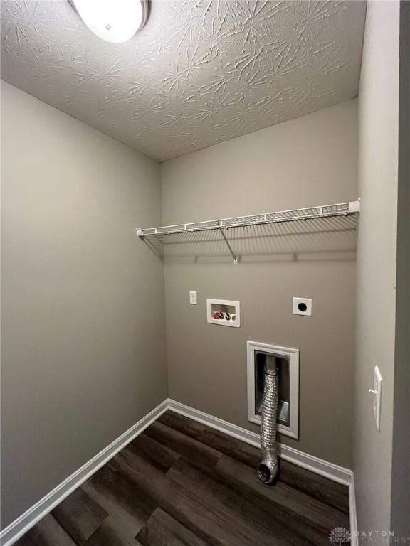 821 Prescot Cir, Trenton, OH 45067 - laundry area featuring hookup for an electric dryer, dark wood-style floors, and washer hookup