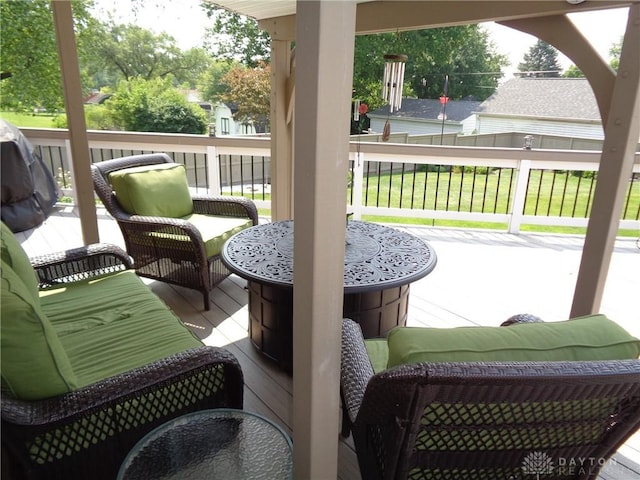 4502 Central Ave, Middletown, OH 45044 - wooden terrace featuring a yard