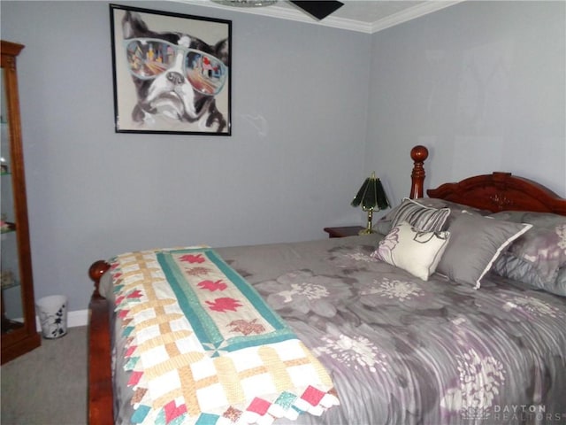 4502 Central Ave, Middletown, OH 45044 - bedroom featuring crown molding and carpet flooring