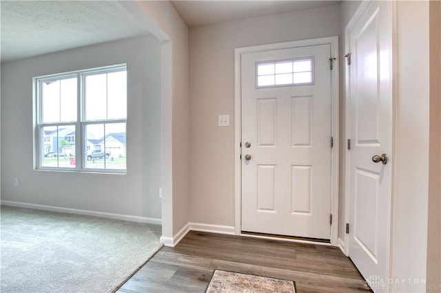 95 Whitney Way, West Milton, OH 45383 - entryway with baseboards and wood finished floors