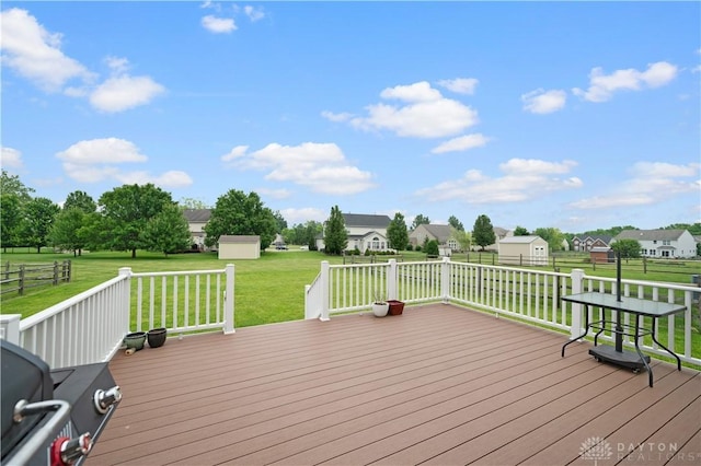 1750 Greentree Meadows Dr, Lebanon, OH 45036 - deck featuring a lawn and a residential view