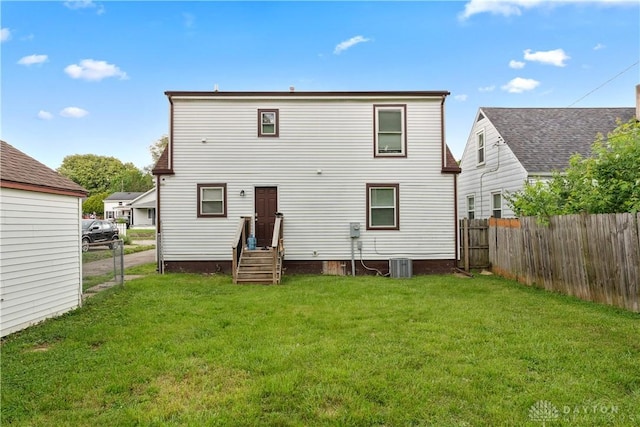 849 Princeton Ave, Fairborn, OH 45324 - rear view of property featuring central AC unit