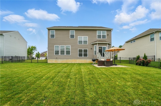 1596 Amberley Ct, Beavercreek Twp, OH 45385 - back of property featuring a patio