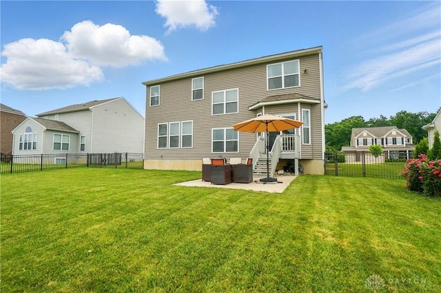 1596 Amberley Ct, Beavercreek Twp, OH 45385 - rear view of property with a patio