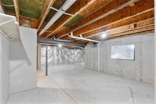 2159 Bassett Ct, Beavercreek, OH 45434 - view of unfinished below grade area