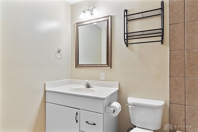 2159 Bassett Ct, Beavercreek, OH 45434 - bathroom featuring toilet, vanity, and radiator heating unit