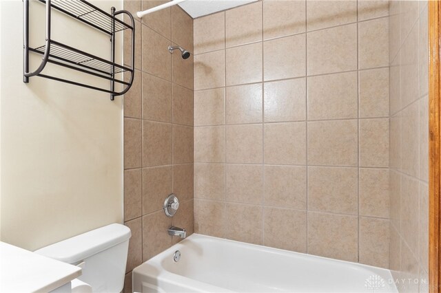 2159 Bassett Ct, Beavercreek, OH 45434 - full bathroom with toilet, bathing tub / shower combination, and vanity