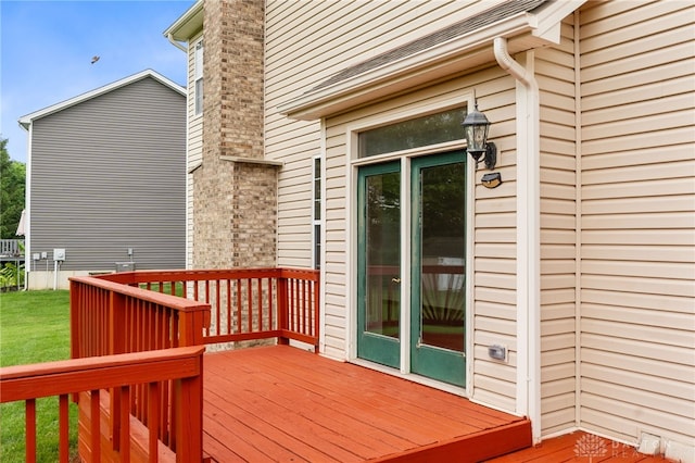 2159 Bassett Ct, Beavercreek, OH 45434 - wooden terrace featuring a yard