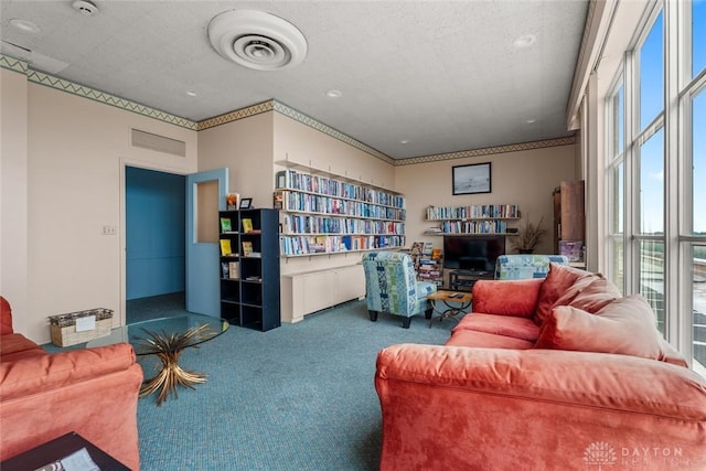2230 S Patterson Blvd Unit 21, Dayton, OH 45409 - living area with carpet and healthy amount of natural light