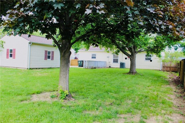 2589 Midvale St, Dayton, OH 45420 - view of yard featuring central AC unit