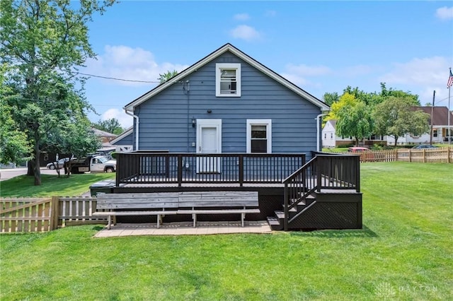 1153 Highridge Ave, Dayton, OH 45420 - back of house featuring a deck