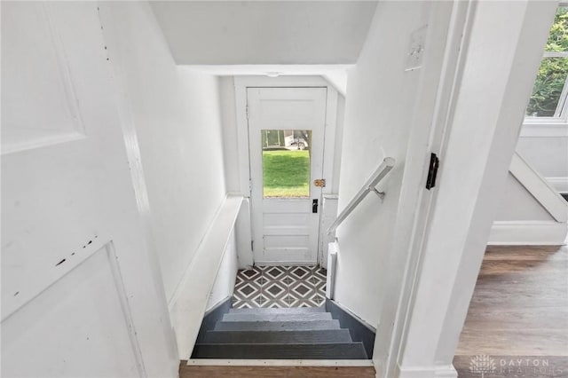 1153 Highridge Ave, Dayton, OH 45420 - staircase with wood finished floors