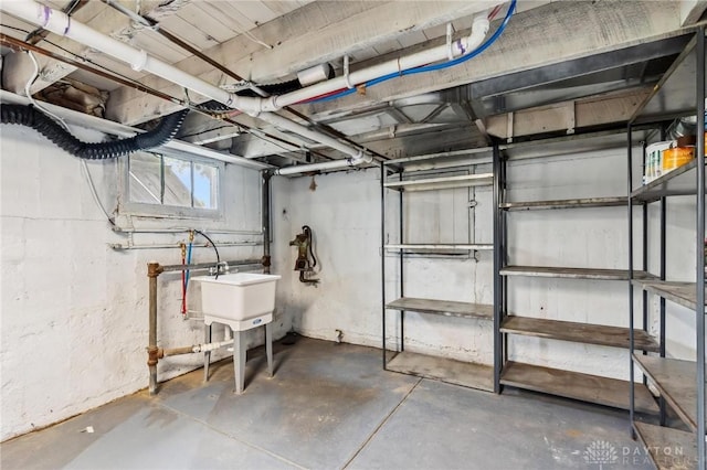 1153 Highridge Ave, Dayton, OH 45420 - basement with a sink
