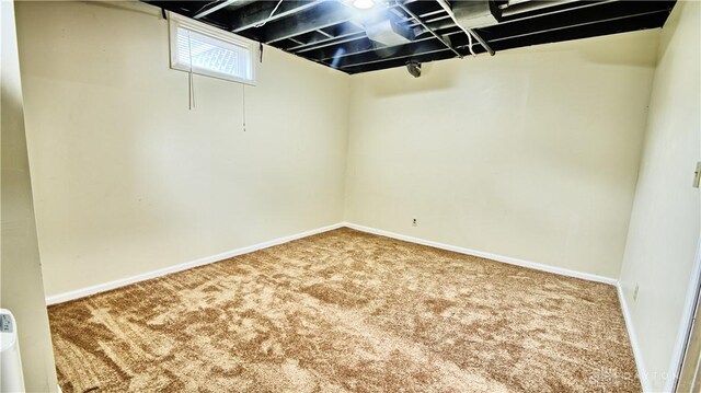 344 Triangle Ave, Oakwood, OH 45419 - basement with carpet and baseboards